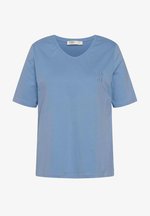Ulla Popken T-shirt basique en V pour femme, Noir, 44-46 : Ulla Popken Ulla Popken T-shirt basique en V pour femme, Noir, 44-46 : Ulla Popken