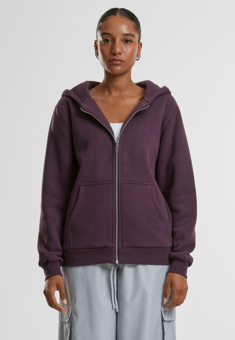 Urban Classics Felpa con zip - plumpurple