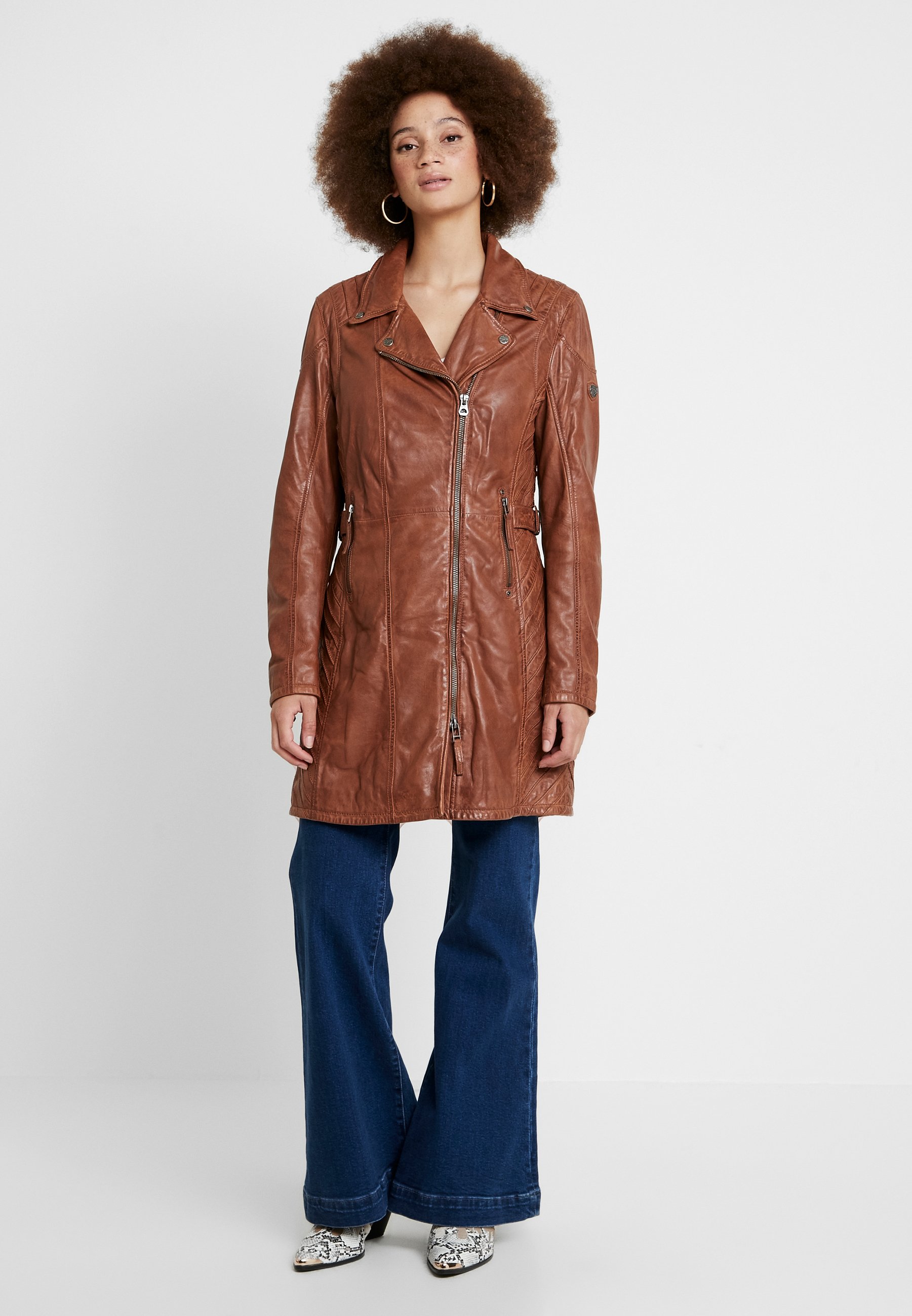 Gipsy SELMA Kurzmantel cognac Gipsy Lederjacke Selma für Damen in Braun kaufen
