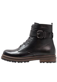 Pier One Stivaletti stringati - black