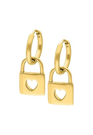 LITTLE LOCK HOOPS - Earrings - hochglanzpoliert wasserfest paarweise