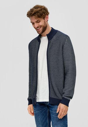 s.Oliver MIT MUSTERSTRUKTUR - Gilet - navy