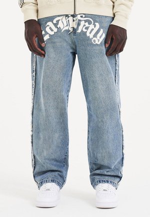 GOTHIC FRAYED PANEL  - Straight leg jeans - blue