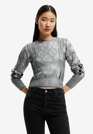 Strickpullover - black