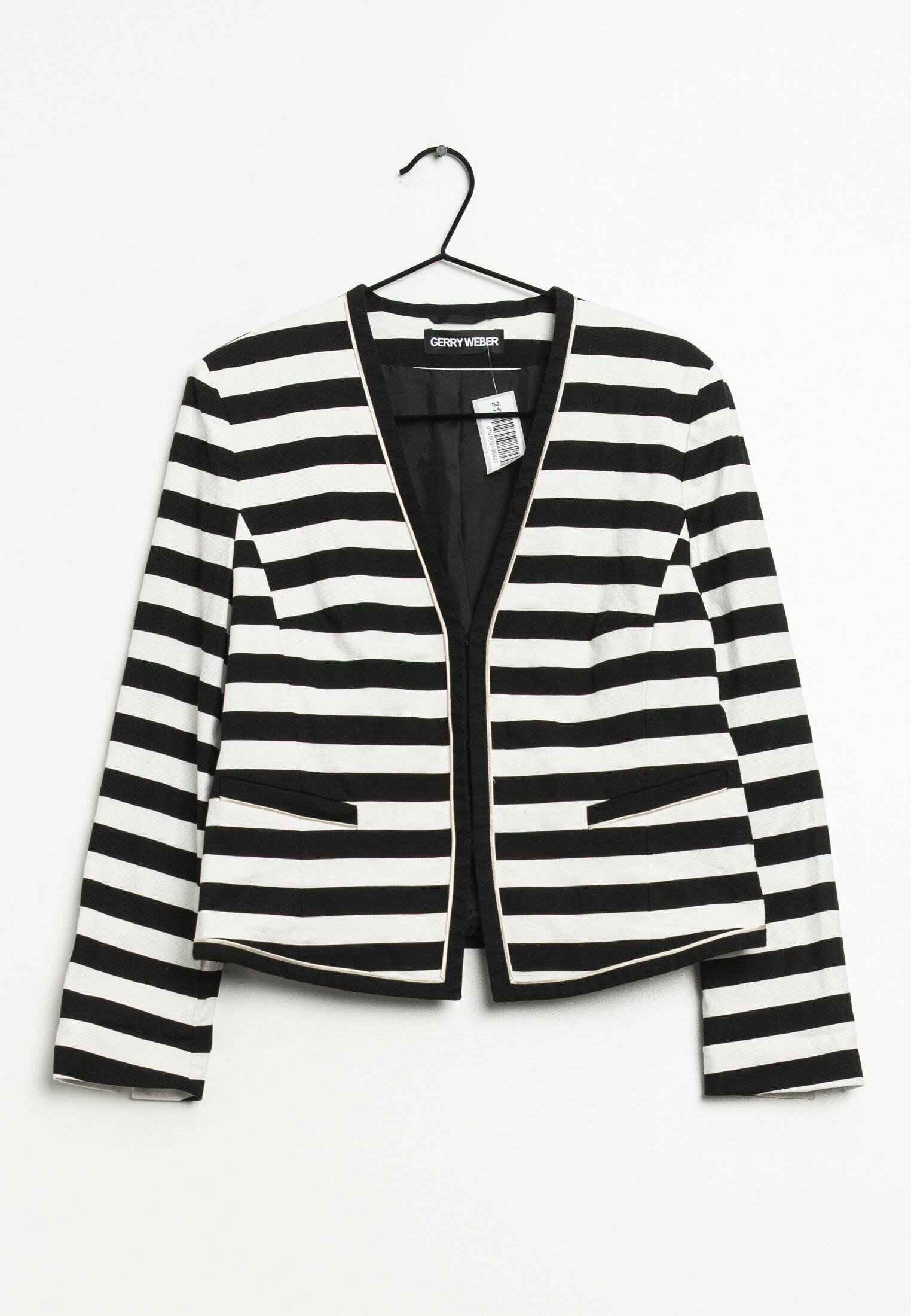 gerry weber blazer schwarz weiß