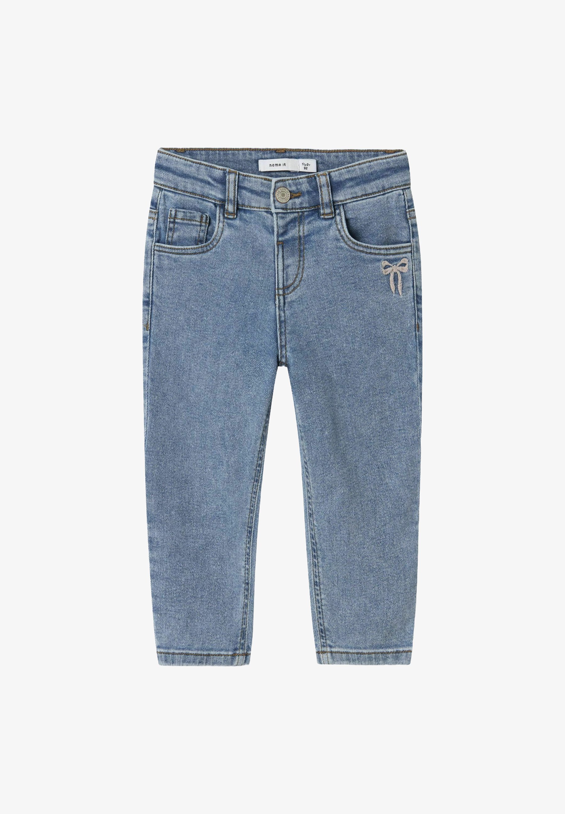 Name it MOM FIT Jean boyfriend medium blue denim/bleu marine