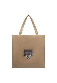 Beige színű vászontáska, két erős fogantyúval. Fekete folttal rendelkezik, rajta a "LES-DEUX" felirattal és egy kosárlabda gyűrű grafikával.