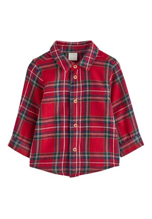 CHECKED - Camicia - dark dusty red
