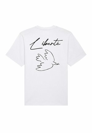 LIBERTE UNISEX HEAVYWEIGHT TEE 25 - Print T-shirt - white