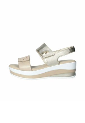 SOLE Made in Italy Sandali con plateau - beige