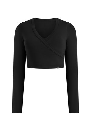 Smilodox, CROP LONGSLEEVE NIORA - T-shirt à manches longues - schwarz