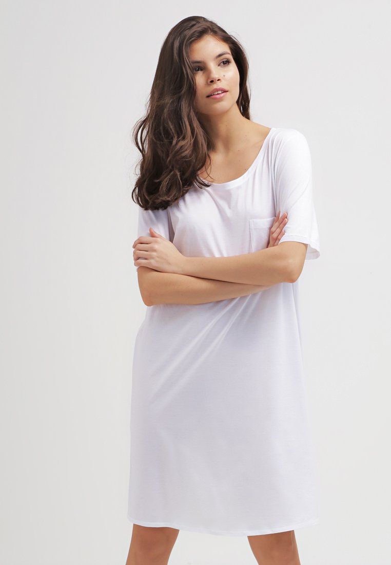 fdpz4 Abbigliamento Hanro DELUXE - Camicia da notte - white/bianco fdpz4 Abbigliamento Hanro DELUXE - Camicia da notte - white/bianco