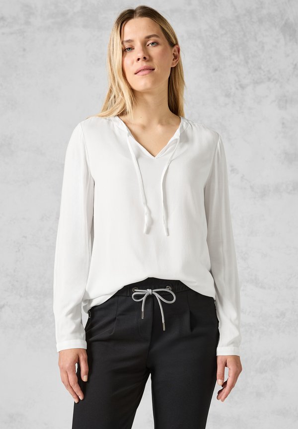 IN UNIFARBE - Bluse - weiß