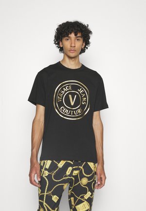 VEMBLEM THICK FOIL - Camiseta estampada - black/gold-coloured