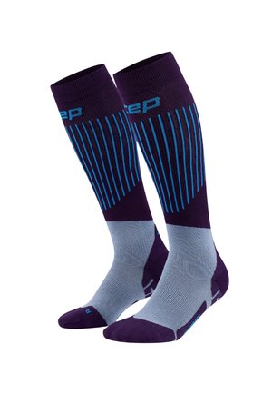 SKI COMPRESSION ULTRALIGHT TALL - Knee high socks - dark purple blue