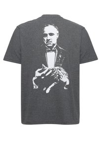 Re:Covered THE GODFATHER B&W SKETCH DARK - Camiseta estampada - dark grey marl