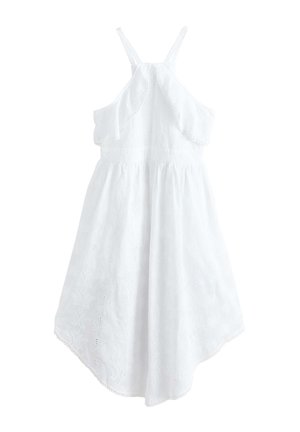 Next, REGULAR FIT - PALM BRODERIE HANKY HEM MIDI DRESS . - Freizeitkleid - white