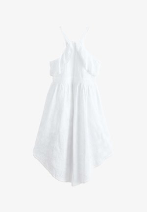 Next, REGULAR FIT - PALM BRODERIE HANKY HEM MIDI DRESS . - Robe de jour - white