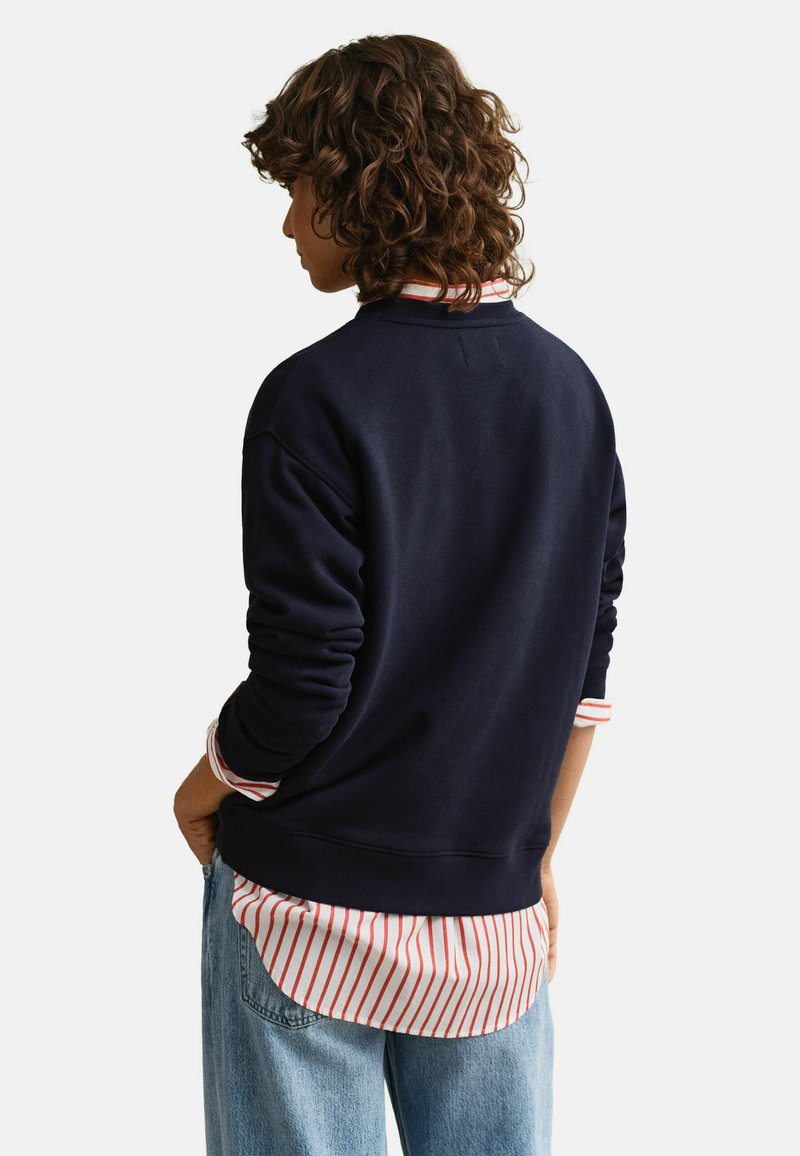 GANT ROPE GRAPHIC - Mikina - evening blue