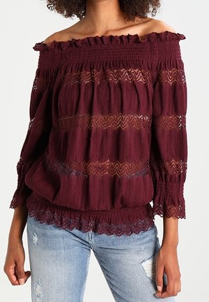 Bluse - bordeaux
