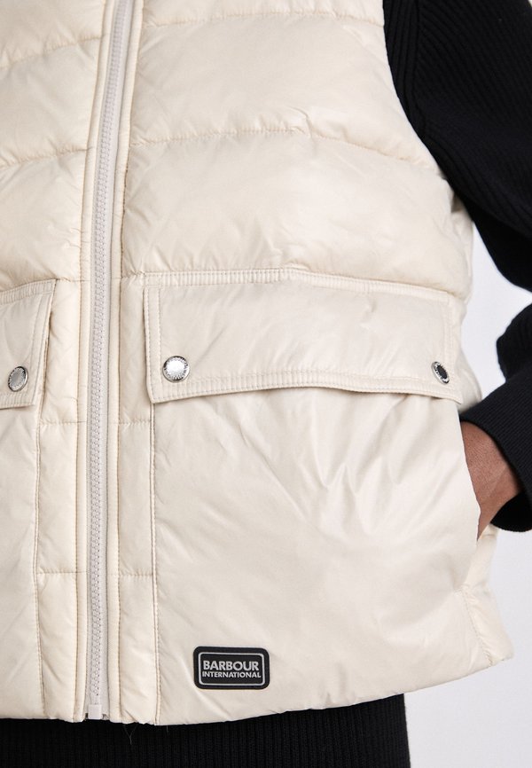 GRIFFIN PUFFER GILET - Waistcoat - silver cloud3