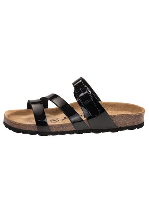 IKARIA - Mules - schwarz lack