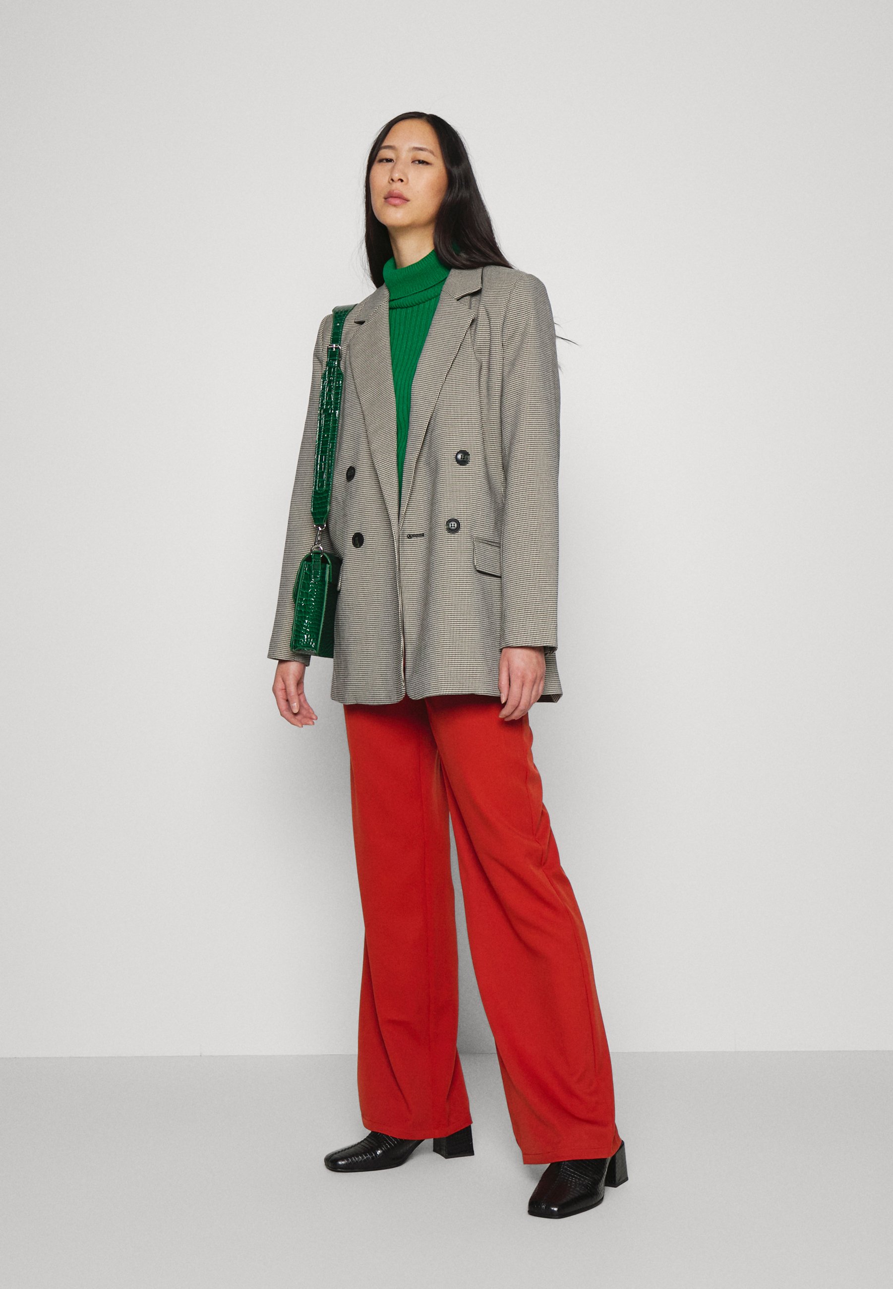 IN THE STYLE SAFFRON BARKER WIDE LEG TROUSERS - Pantaloni - rust/marrone -  Zalando.it