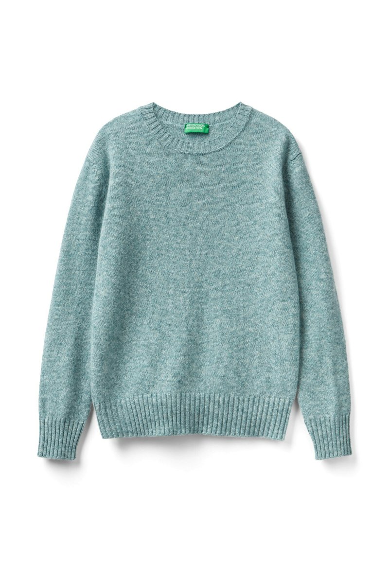 United Colors of Benetton SHETLAND - Sweter/jasnozielony melanż ...