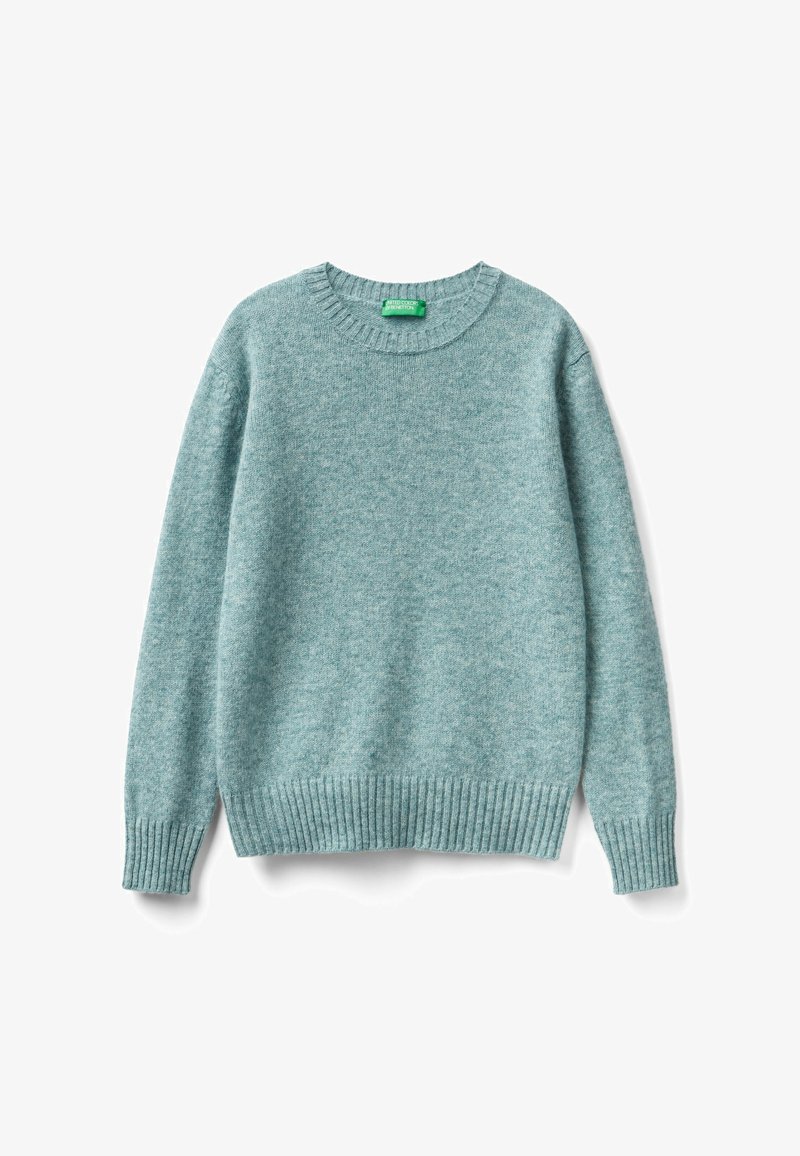 Sweter Color United Colors of Benetton SHETLAND - Sweter/jasnozielony melanż ...