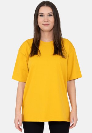 REICHSTADT DAMEN OVERSIZED T-SHIRT 24RSW058 - T-shirt basic - yellow