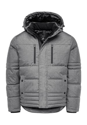 WARM GEFÜTTERT MIT KAPUZE - Winterjacke - hellgrau