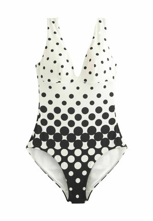 TAN SPOT PLUNGE - Peldkostīms - ecru black spot