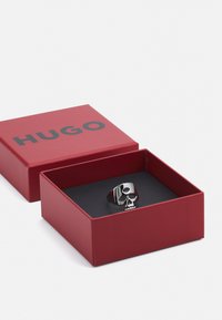HUGO E-SKULL UNISEX - Sõrmus - silver-coloured