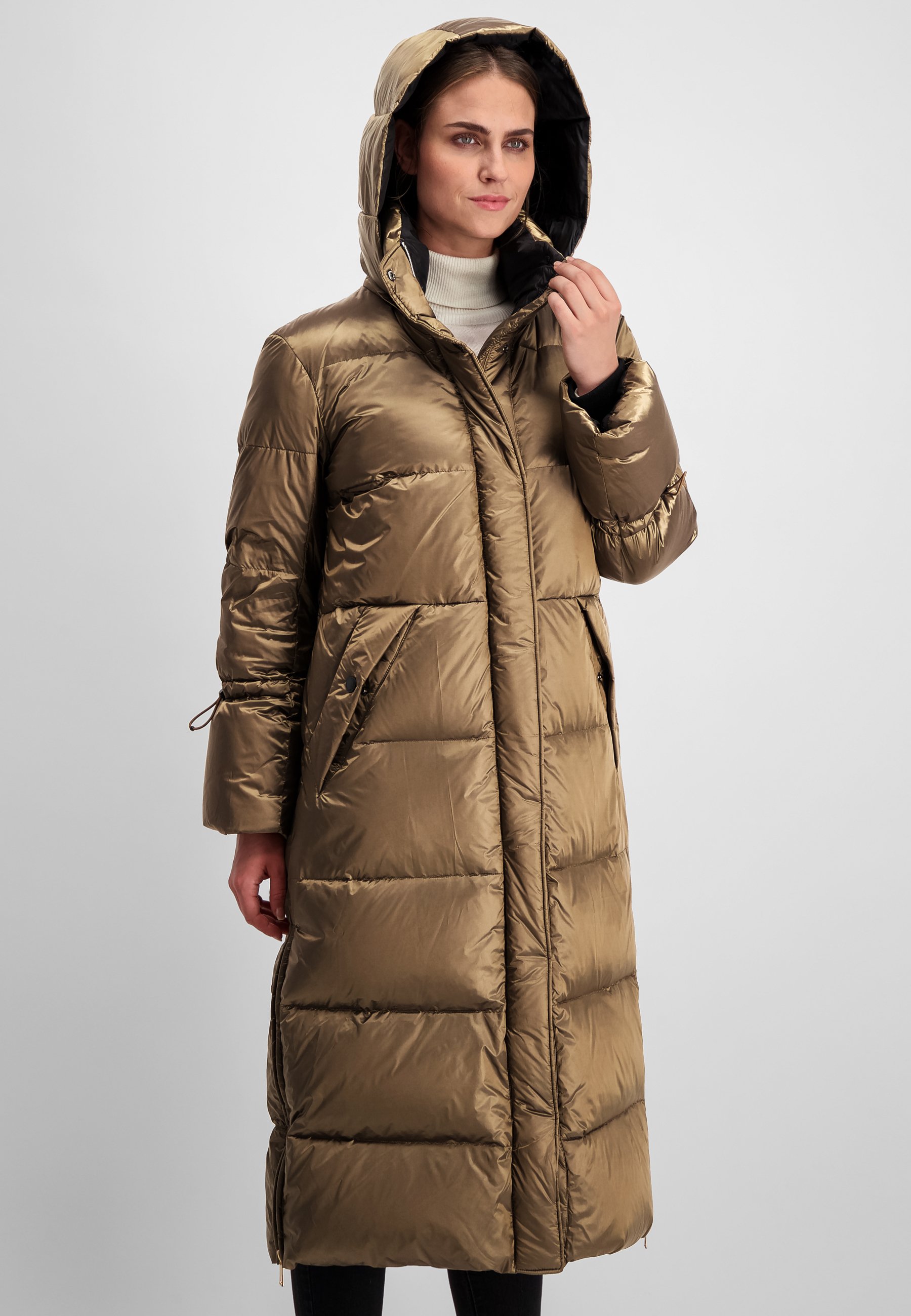Milestone Textilmantel Shawna Down coat gold, Women's, Size: 46, Gold-coloured