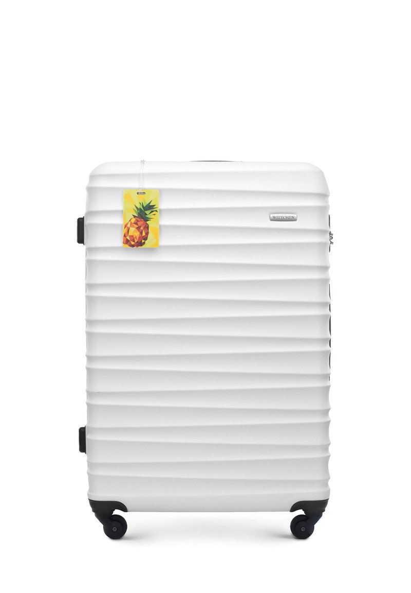 WITTCHEN LARGE SUITCASE WITH LUGGAGE TAG FROM ABS - Wheeled suitcase - white
