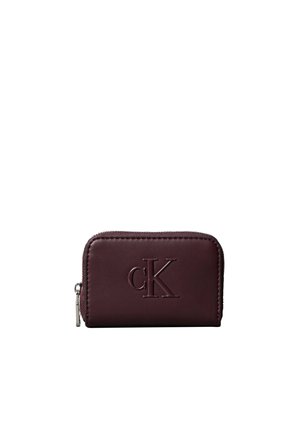 Calvin Klein, BOLD MEDIUM ZIP AROUND - Πορτοφόλι - dark brown