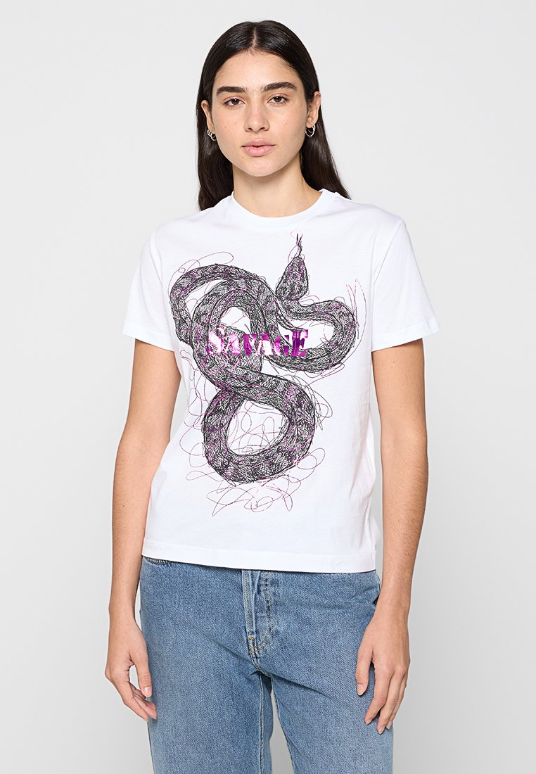 Just Cavalli T-shirt print wit