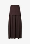 YASBEANI LONG KNIT - Jupe longue - coffee bean