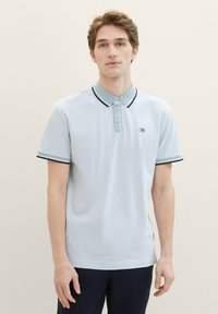TOM TAILOR Polotričko - white foggy blue twotone
