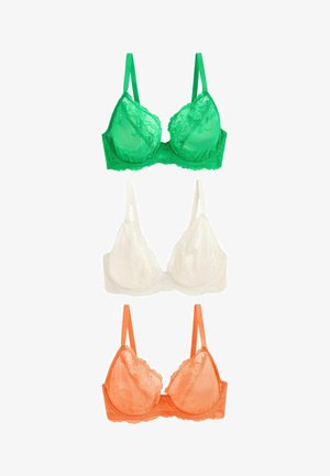 Next 3 PACK - Sutien cu armătură - green orange cream