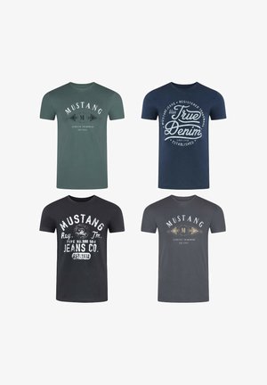 Mustang TEE 4 PACK - T-shirt print - farbmix