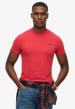 VINTAGE LOGO EMBROIDERED - T-shirt basic - cranberry crush red