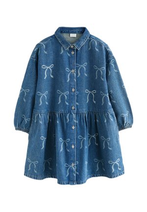 REGULAR FIT - BOW DIAMANTE  - Jeanskleid - blue denim