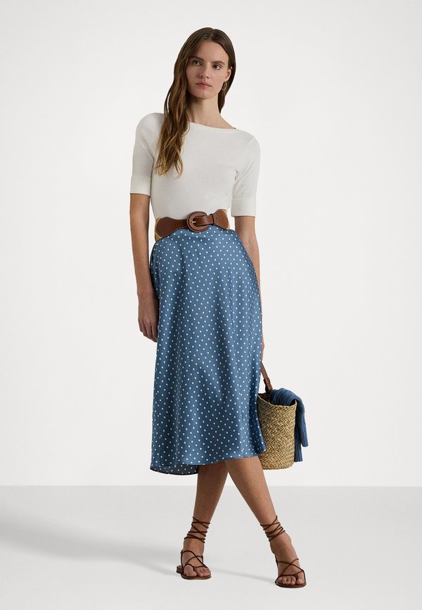 STRETCH COTTON BOATNECK TEE - Basic T-shirt - bianco2