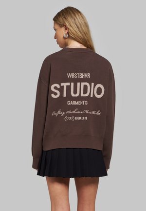 WRSTBHVR, WRSTBHVR SWEATER GARM SWEATER UNISEX - Pullover - chocolate brown
