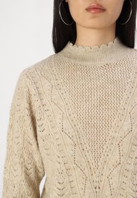 JDY JDYLETTY STRUCTURE - Džemper - beige