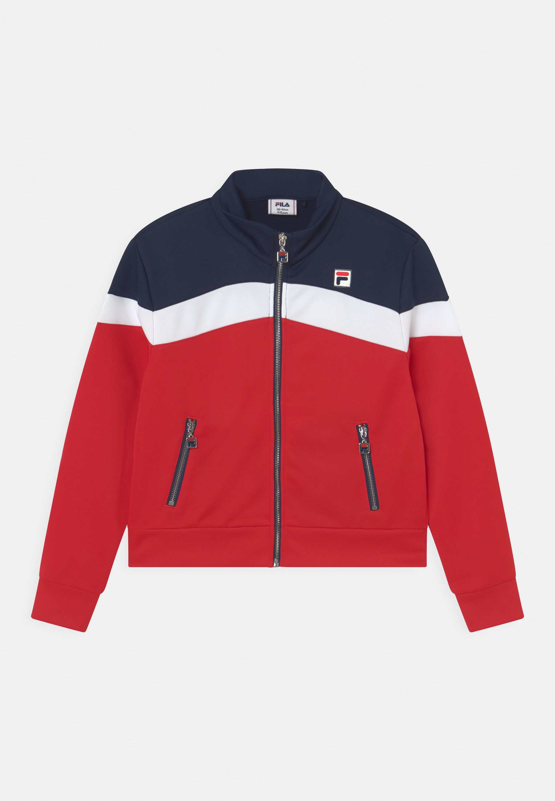 fila jumper red white and blue