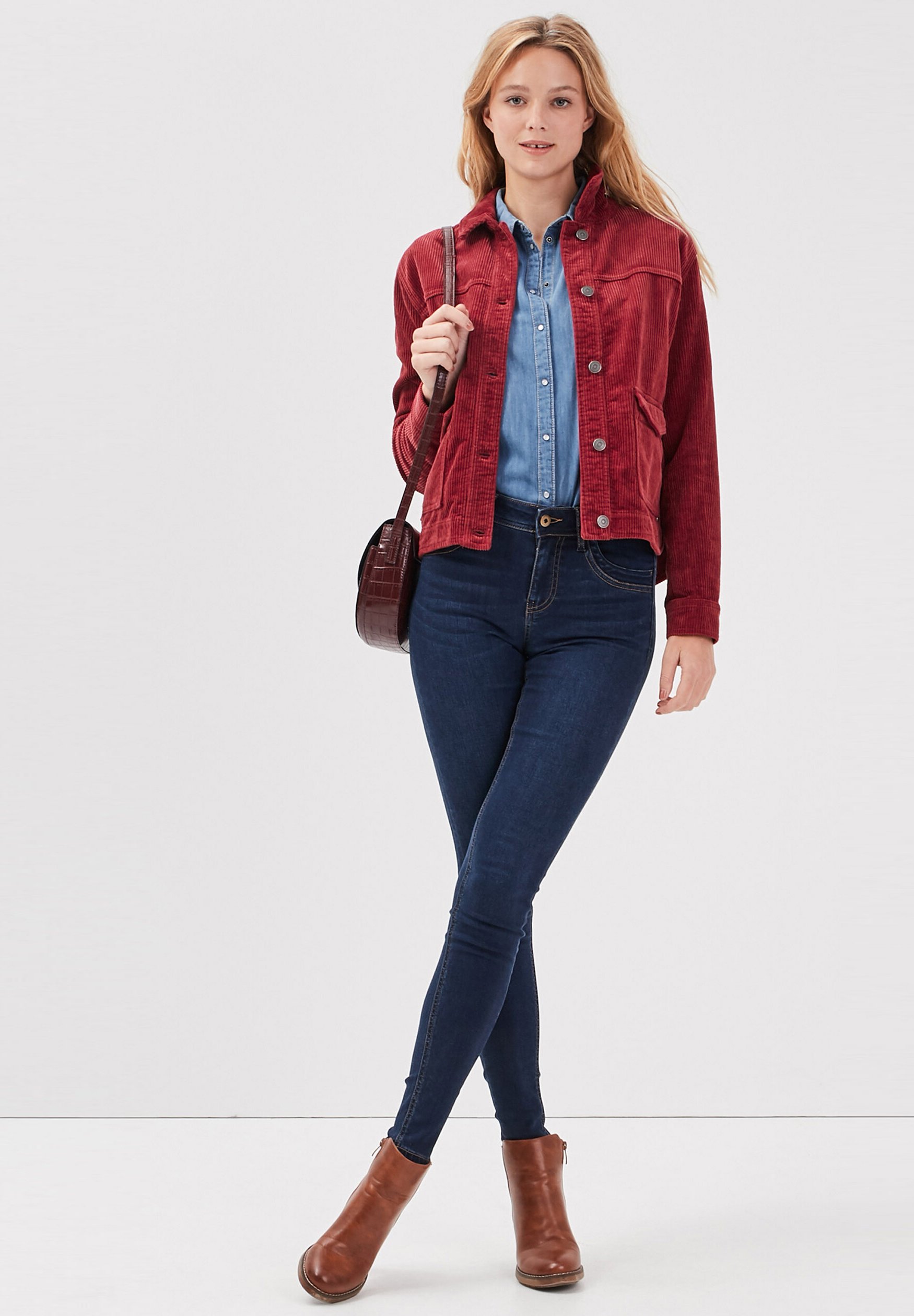 BONOBO Jeans Giacca leggera - bordeaux - Zalando.it