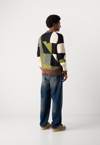 Scotch & Soda PATCH WORK LONG SLEEVE POLO - Jumper - muti-colour