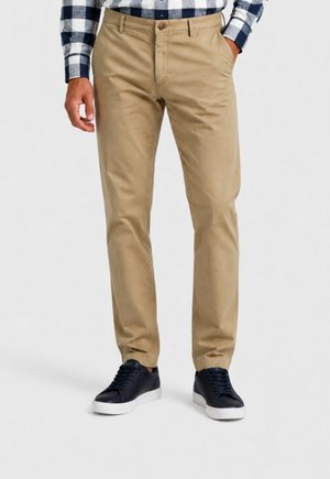 Hechter Paris CHINO-HOSE H-COLMAR - Chinos - grün-braun